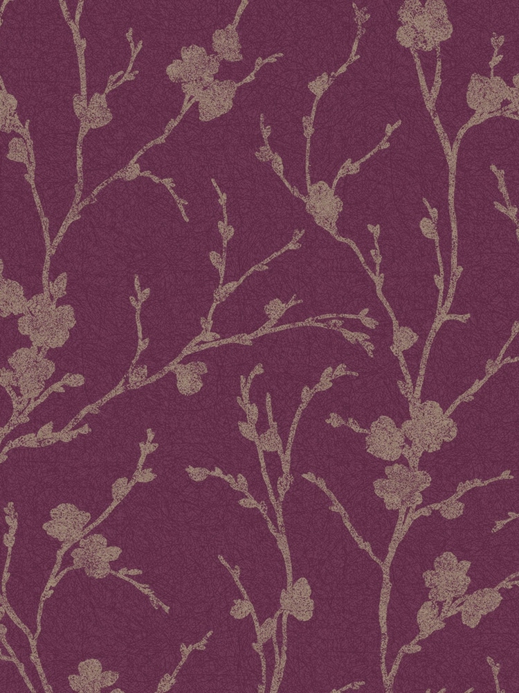Graham & Brown Mauve Meiying A4 Wallpaper Sample - Image 2 of 3