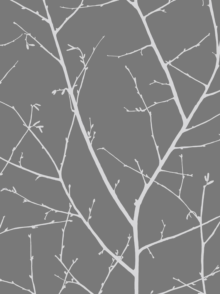 Graham & Brown Deep Grey Boreas A4 Wallpaper Sample - Image 2 of 3