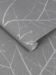 Graham & Brown Deep Grey Boreas A4 Wallpaper Sample - Image 3 of 3