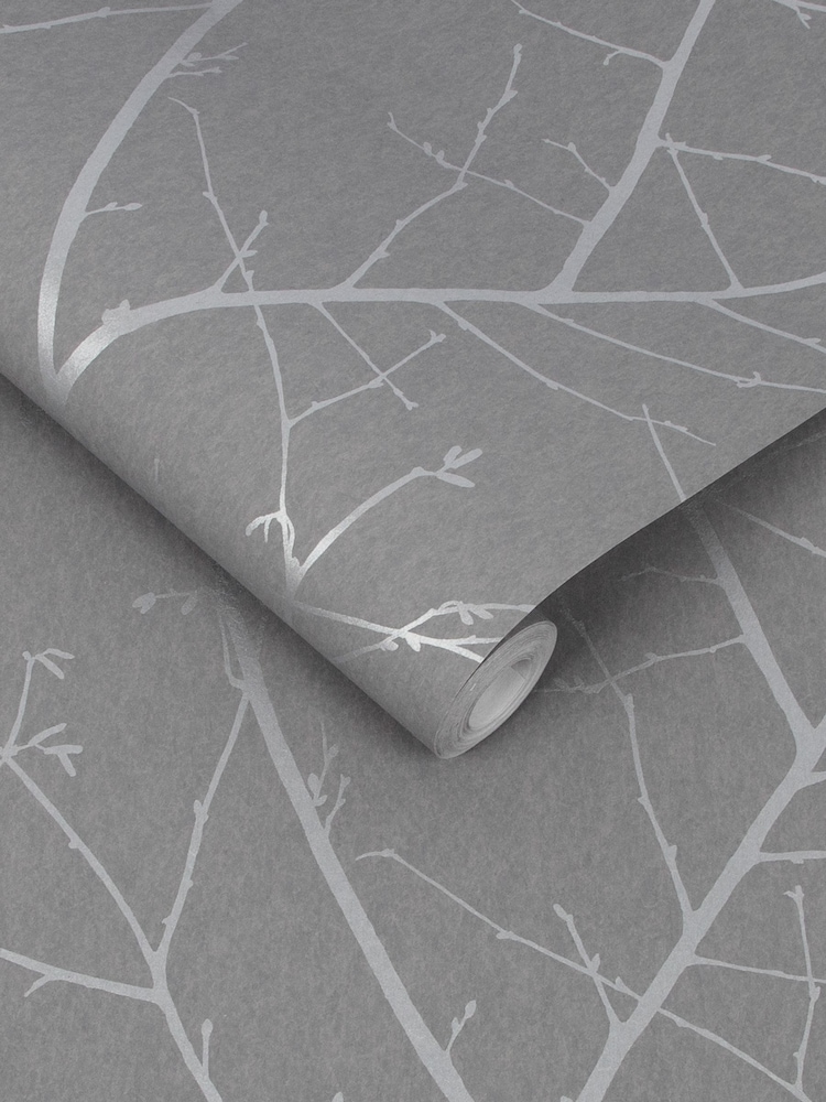 Graham & Brown Deep Grey Boreas A4 Wallpaper Sample - Image 3 of 3