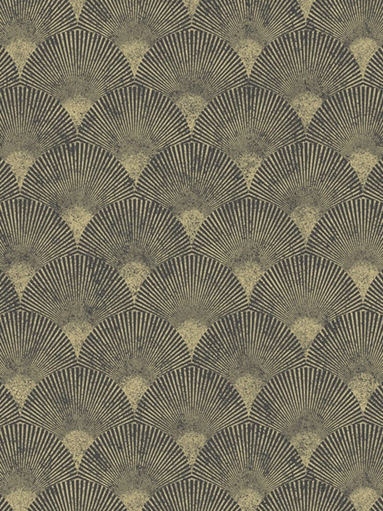 Graham & Brown Black or Gold Fan A4 Wallpaper Sample - Image 2 of 3