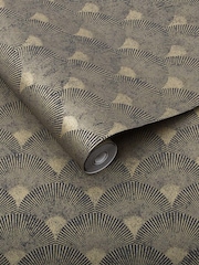 Graham & Brown Black or Gold Fan A4 Wallpaper Sample - Image 3 of 3