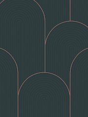 Graham & Brown Green or Gold Lancet A4 Wallpaper Sample - Image 2 of 4