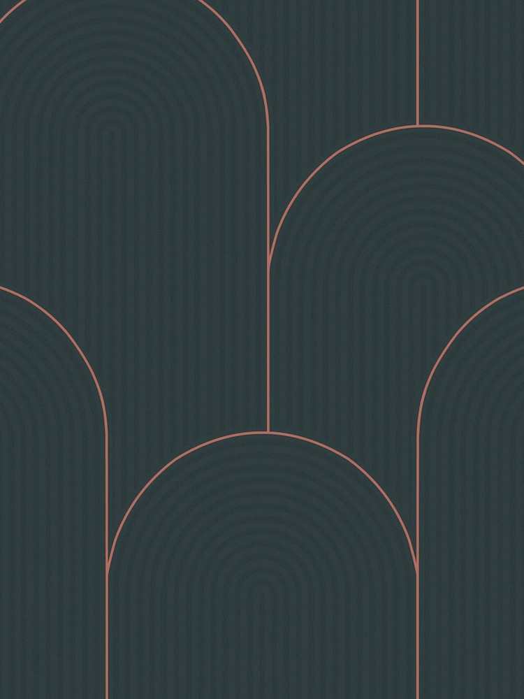 Graham & Brown Green or Gold Lancet A4 Wallpaper Sample - Image 2 of 4