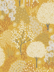 Graham & Brown Mustard Fable A4 Wallpaper Sample - Image 2 of 3