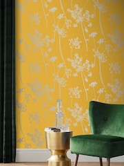 Graham & Brown Summer Anthriscus A4 Wallpaper Sample - Image 1 of 3