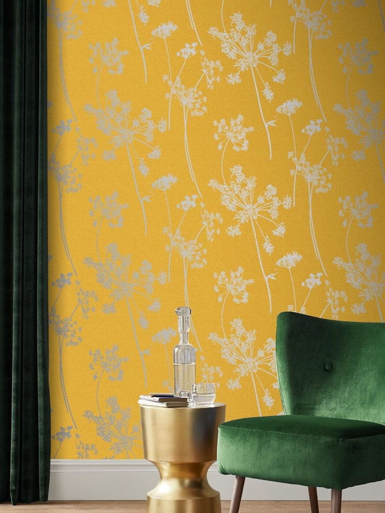 Graham & Brown Summer Anthriscus A4 Wallpaper Sample - Image 1 of 3