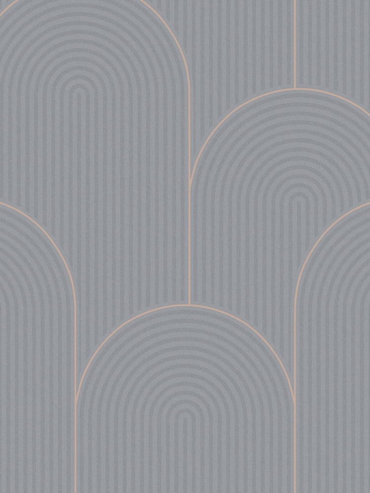 Graham & Brown Grey or Rose Gold Lancet A4 Wallpaper Sample - Image 2 of 3