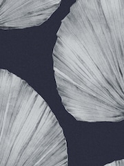 Graham & Brown Navy Palm Fan A4 Wallpaper Sample - Image 2 of 3