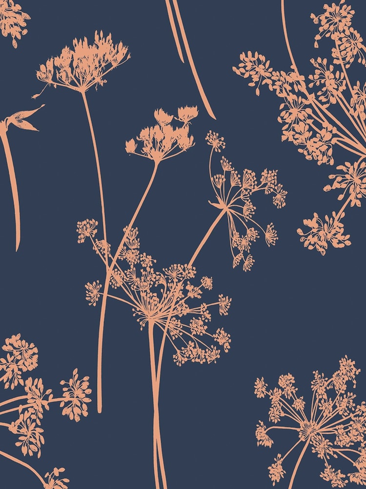 Graham & Brown Dusk Anthriscus A4 Wallpaper Sample - Image 2 of 3 Graham & Brown Dusk Anthriscus A4 Wallpaper Sample - Image 2 of 3
