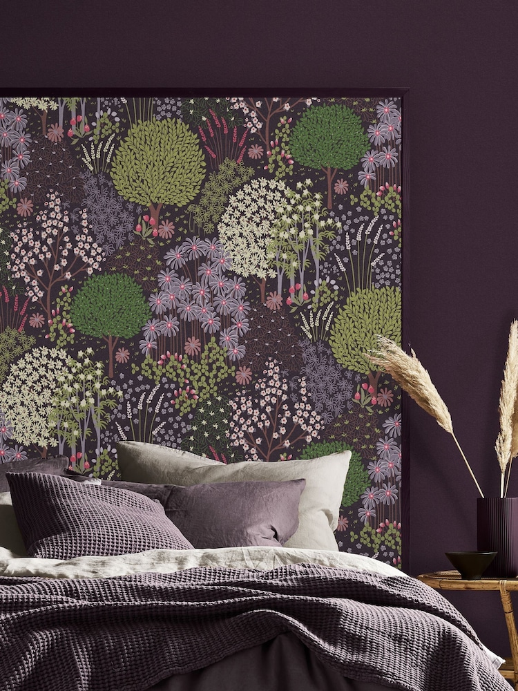 Graham & Brown Plum Fable A4 Wallpaper Sample - Image 1 of 3