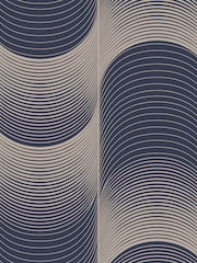 Graham & Brown Navy or Pale Gold Eclipse A4 Wallpaper Sample - Image 2 of 3