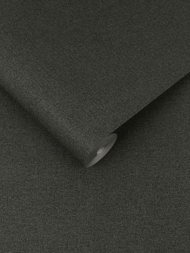 Graham & Brown Deep Grey Twill A4 Wallpaper Sample - Image 2 of 3