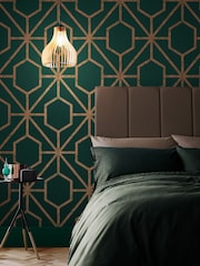 Graham & Brown Green or Cooper Rinku A4 Wallpaper Sample - Image 1 of 3
