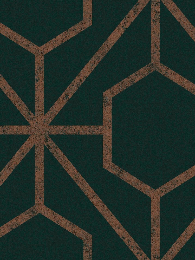 Graham & Brown Green or Cooper Rinku A4 Wallpaper Sample - Image 2 of 3