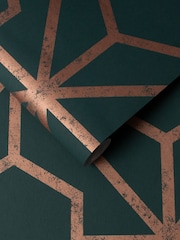 Graham & Brown Green or Cooper Rinku A4 Wallpaper Sample - Image 3 of 3