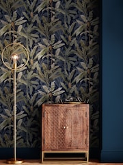 Graham & Brown Midnight Borneo A4 Wallpaper Sample - Image 1 of 3