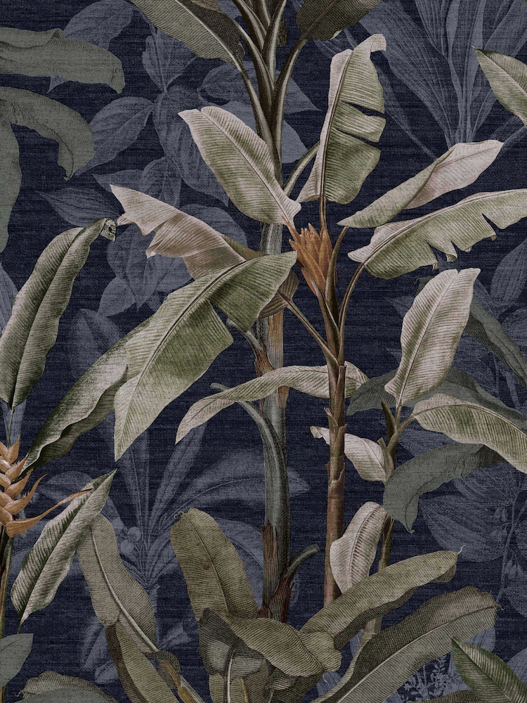 Graham & Brown Midnight Borneo A4 Wallpaper Sample - Image 2 of 3 Graham & Brown Midnight Borneo A4 Wallpaper Sample - Image 2 of 3
