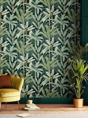 Graham & Brown Emerald Borneo A4 Wallpaper Sample - Image 1 of 3