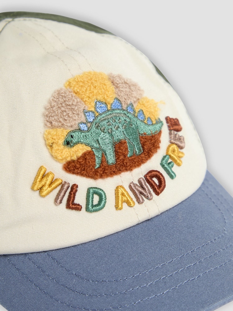 JoJo Maman Bébé Dinosaur Appliqué Cap - Imagen 4 de 4 JoJo Maman Bébé Dinosaur Appliqué Cap - Imagen 4 de 4