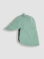 JoJo Maman Bébé Green Muslin Legionnaire Cap - Image 2 of 3