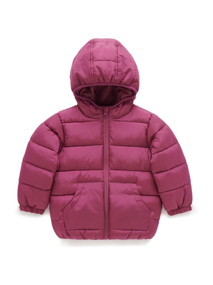 Purebaby Pink Showerproof Padded Jacket - Image 1 of 5