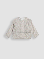 JoJo Maman Bébé Pink Sleeved Bib - Image 4 of 6