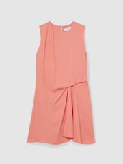 Коралловый - Платья мини с драпировкой Reiss Elina - Image 2 of 5