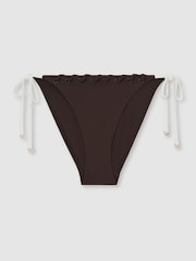 Reiss Sydney Whipstitch Side-Tie Bikini Bottoms - Image 2 of 4