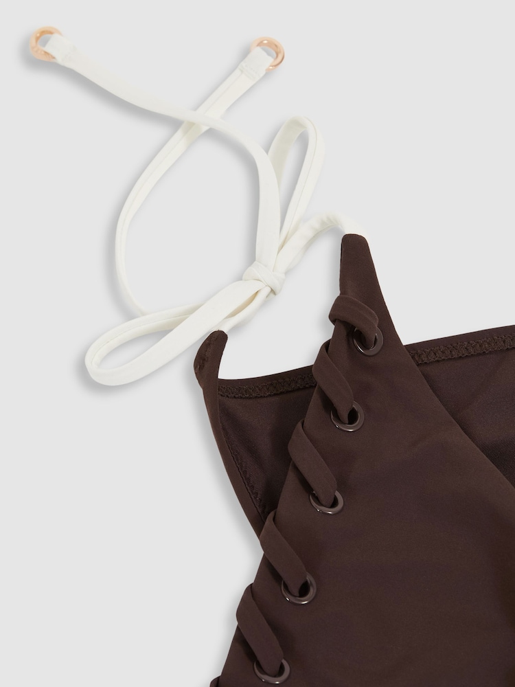 Reiss Sydney Whipstitch Side-Tie Bikini Bottoms - Image 4 of 4