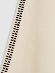 Reiss Cream Viola Embroidery Halterneck Wide-Leg Jumpsuit - Image 8 of 8