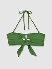 Groen - Reiss Ari Cut-Out V-Wire Bandeau Bikini Top - Image 2 of 5