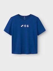 Name It Blue Skateboard Graphic Back Print T-Shirt - Image 1 of 2