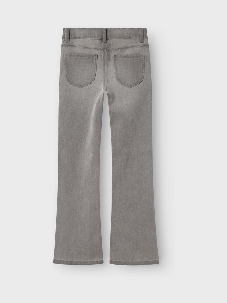 Name It Grey Boot Cut Flare 100% Cotton Jeans - Image 4 of 4