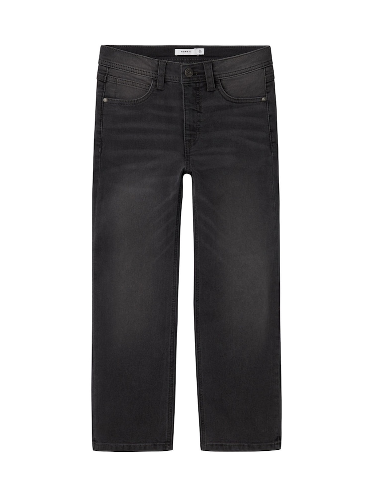 Name It Grey Straight Fit 100% Cotton Jeans - Image 1 of 3 Name It Grey Straight Fit 100% Cotton Jeans - Image 1 of 3