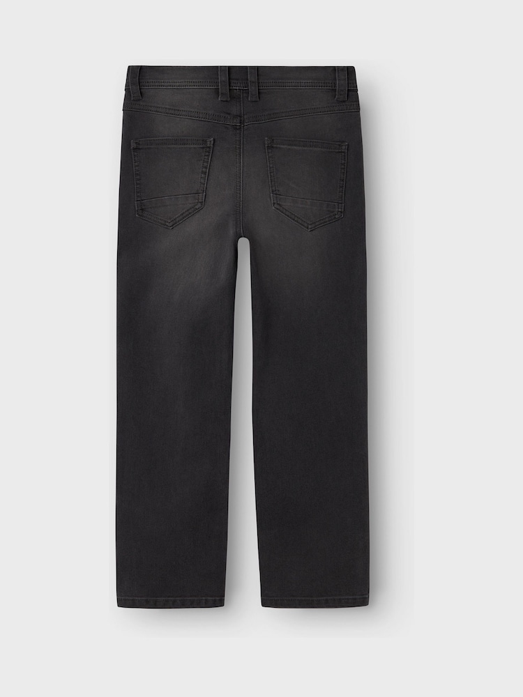 Name It Grey Straight Fit 100% Cotton Jeans - Image 2 of 3 Name It Grey Straight Fit 100% Cotton Jeans - Image 2 of 3