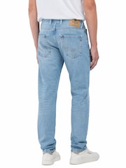 Джинсовая ткань голубого цвета - Replay Straight Fit Grover with 100% Cotton Stretch Jeans - Image 2 of 3