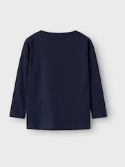 Name It Blue Rainbow Unicorn Applique Jersey Long Sleeve Top - Image 3 of 4