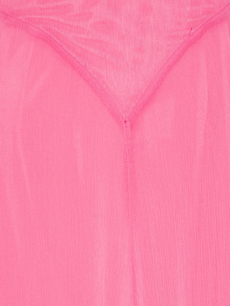 Rotate Pink Chiffon Maxi Ruffle Dress - Image 5 of 5
