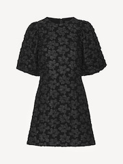 Rotate Black Jacquard Mini Dress - Image 4 of 6