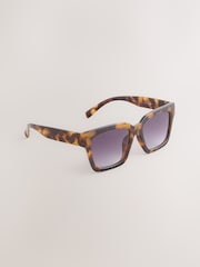 Tortoiseshell Brown Square Sunglasses - Image 1 of 3