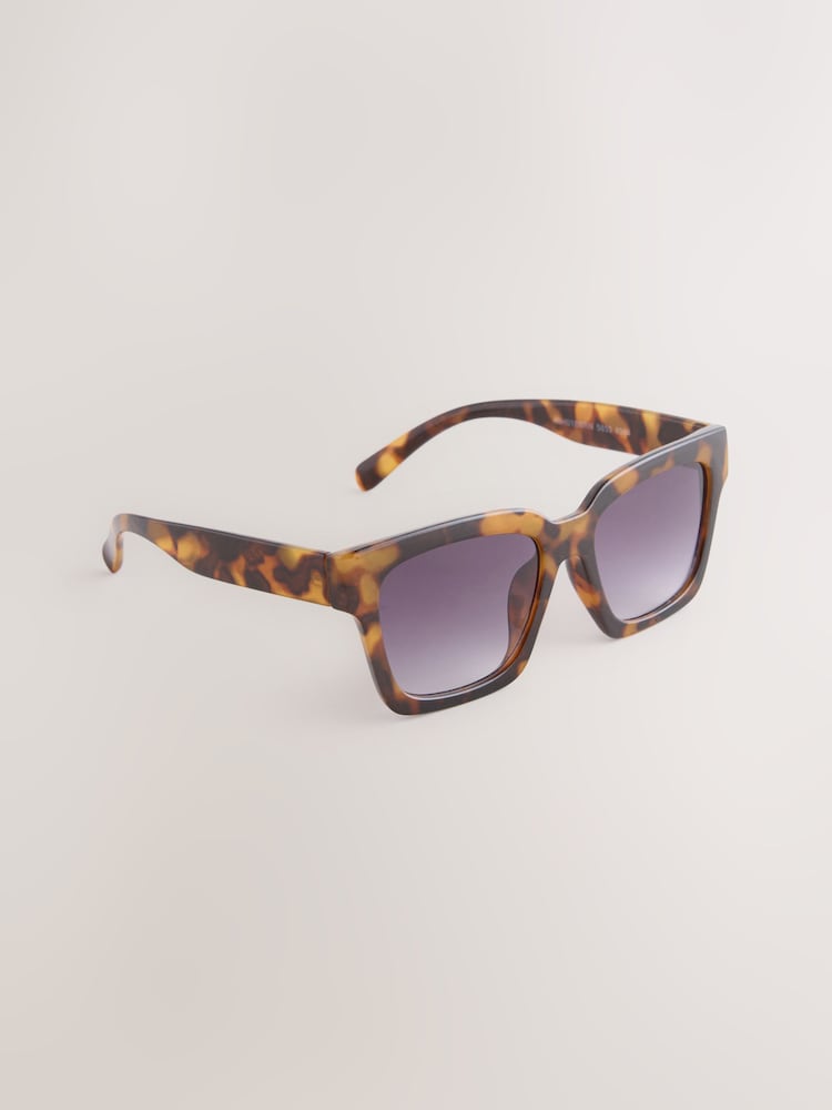 Tortoiseshell Brown Square Sunglasses - Image 1 of 3