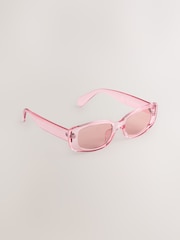 Pink Slim Rectangle Sunglasses - Image 1 of 3