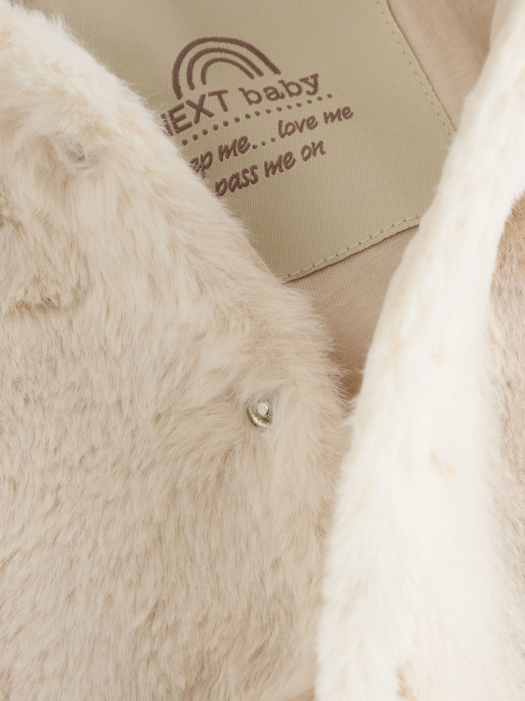 Buy White Faux Fur Hooded Baby Jacket (0mths-2yrs) from Next USA