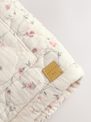 Ecru Floral Baby Crinkle Jersey Coat (0-18mths) - Image 5 of 7