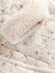 Ecru Floral Baby Crinkle Jersey Coat (0-18mths) - Image 6 of 7