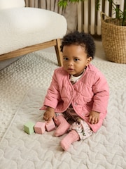 Pink Nylon - Baby Quilted Lightweight Jacket (0mths-2yrs) - Bild 1 von 11