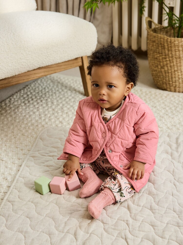 Pink Nylon - Baby Quilted Lightweight Jacket (0mths-2yrs) - Bild 1 von 11