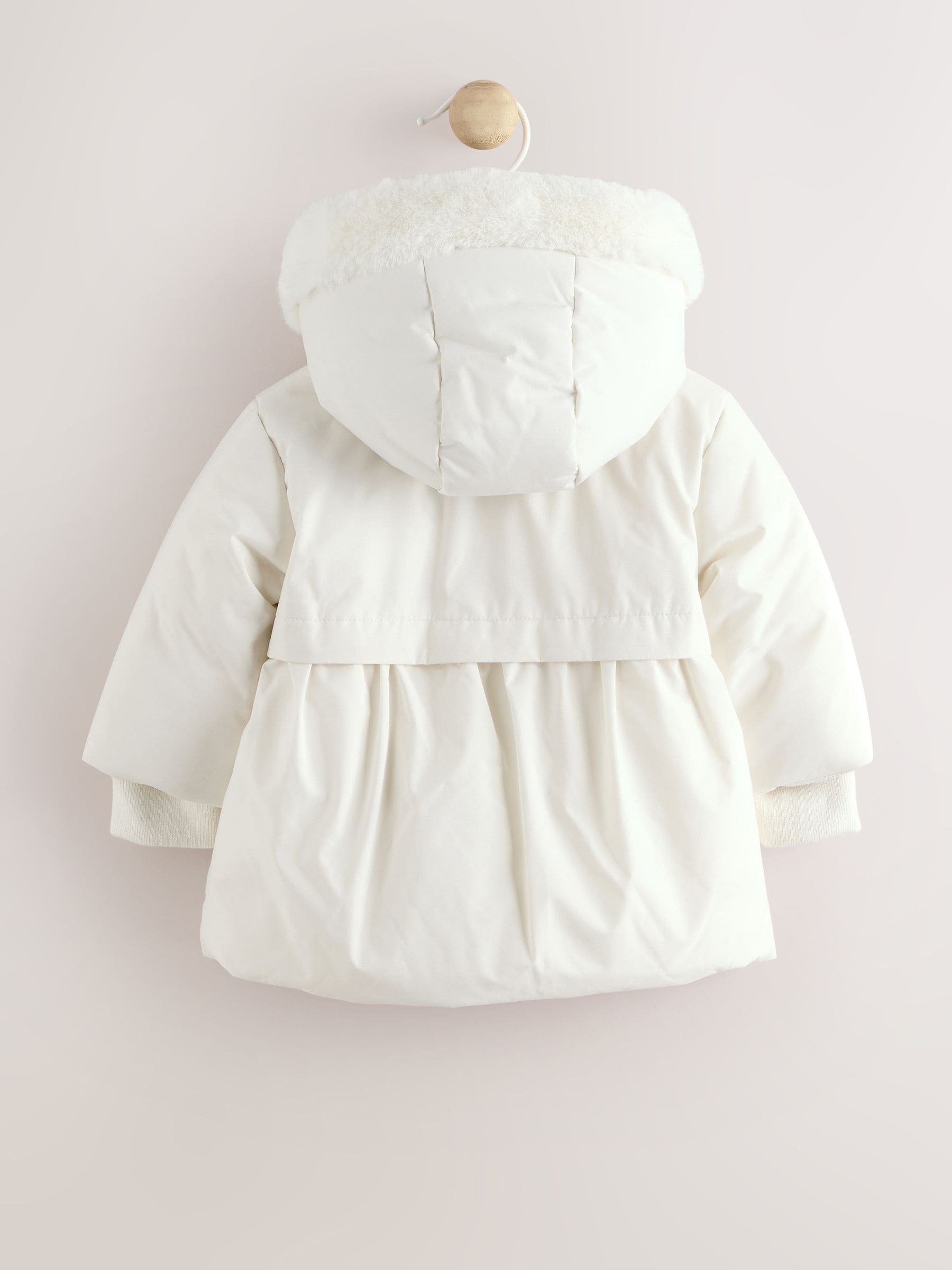 Buy White Bow Puffer Baby Jacket (0mths-2yrs) from Next USA