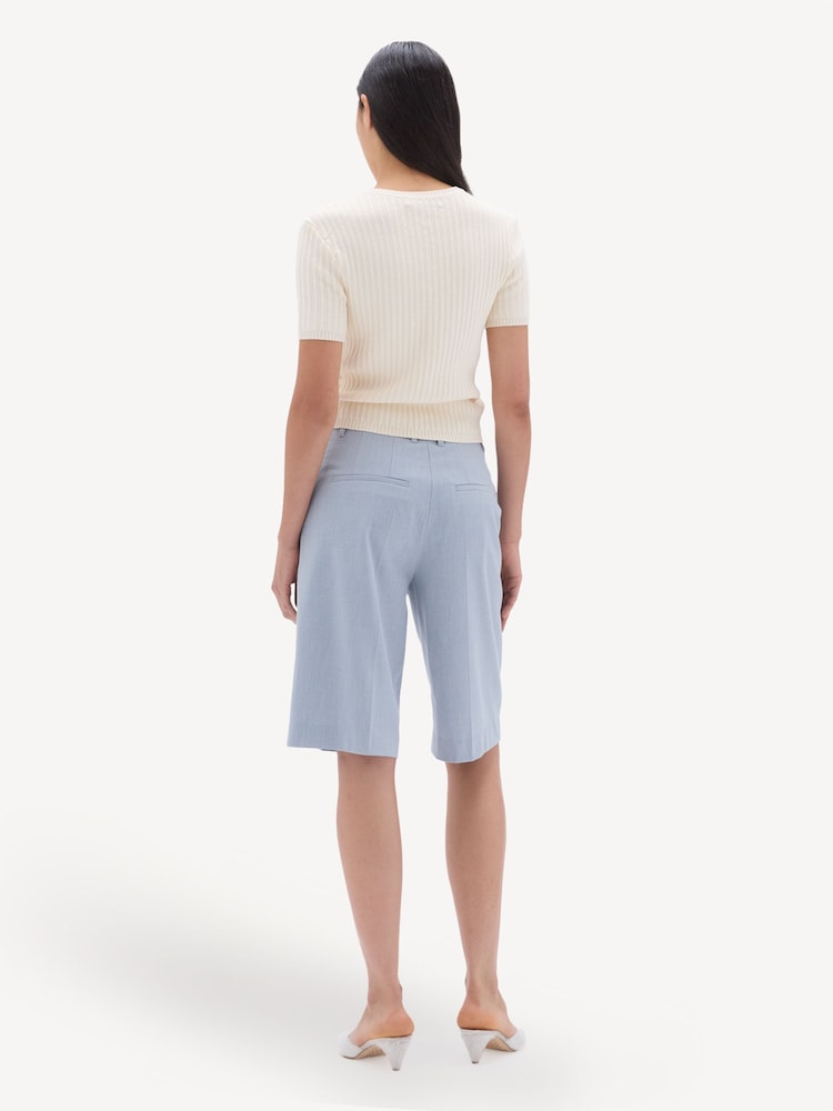 Remain Blue Suiting Bermuda Shorts - Image 2 of 6